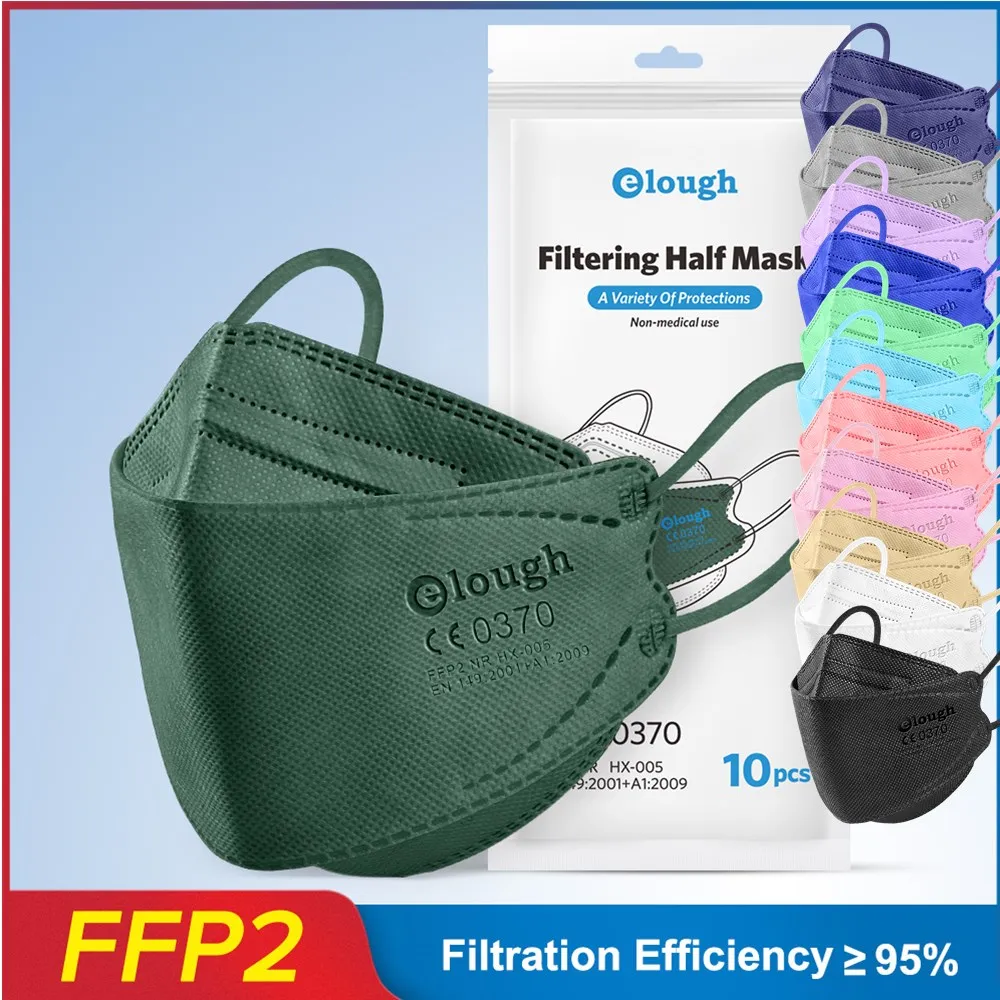 Mascarillas FPP2 маска для лица FFP2 KN95 взрослых 4-слойная ffp 2 ffp2mask сертифицированная CE kn95