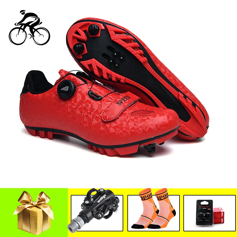 

Cycling shoes mtb men women breathable self-locking sapatilha ciclismo mtb SPD Pedals spinning bicycle riding bike sneakers