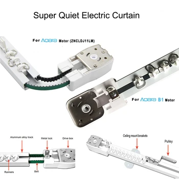 

Smart Super Quiet Electric Curtain Finished Track for Aqara/Aqara B1 Motor/Dooya KT82/DT82,Smart Curtain Rail System