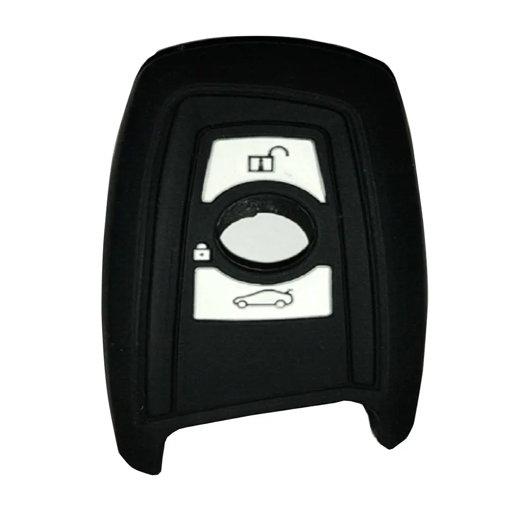 Black Vehemo Foldable Silicone Remote Fob Cover Car Remote Control Case Protection Silicone Key Case Vehicle Automobile Flexible - Цвет: Black