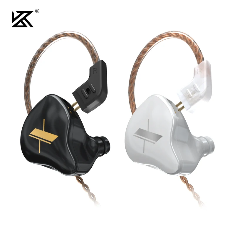 KZ EDX Earphones 1 Dynamic HIFI Bass Earbuds In Ear Monitor Headphones Sport Noise Cancelling Headset New Arrival!