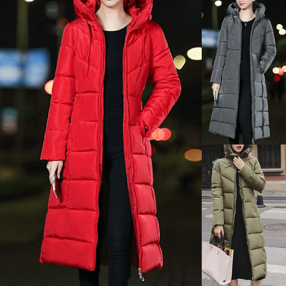 Chaqueta mujer Chaqueta de invierno para mujer Chaqueta de algodón con capucha Abrigo de mujer Abrigo catido de alta calidad