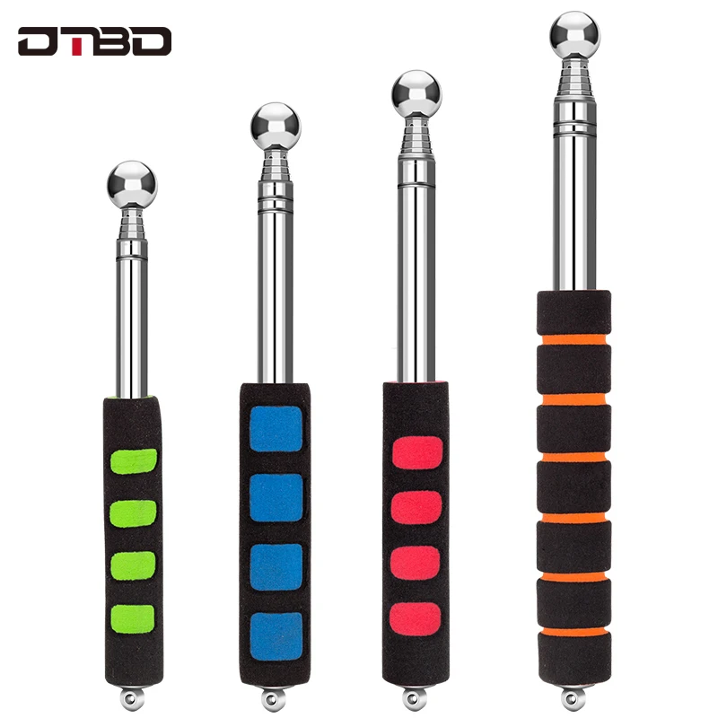 

72-130CM Hollowing Drum Hammer Sound Detection Hammer Inspection Tool Thickened Telescopic Rod Detection Hammer Test Hammer