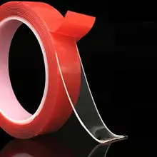 100pcs Transparent Silicone Double Sided Tape Sticker For Car High Strength High Strength Adhesive Sticker Red