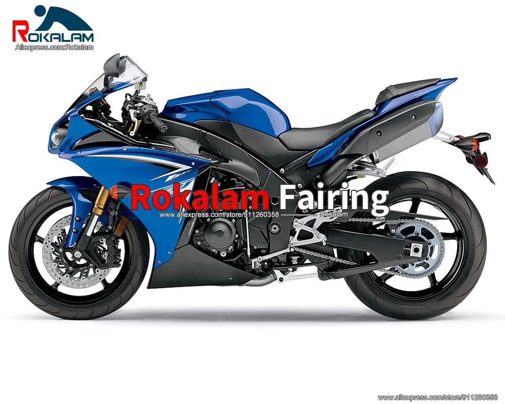 

Для Yamaha R1 YZF1000 2007 2008 R1 07 08 синий черный спортивный мотоциклетный обтекатель (литьё под давлением)
