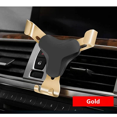 Gold Универсальный автомобильный держатель для телефона с вентиляционным отверстием, держатель для мобильного телефона iPone Xr X No, магнитный держатель для мобильного телефона, подставка для смартфона - Цвет: Gold