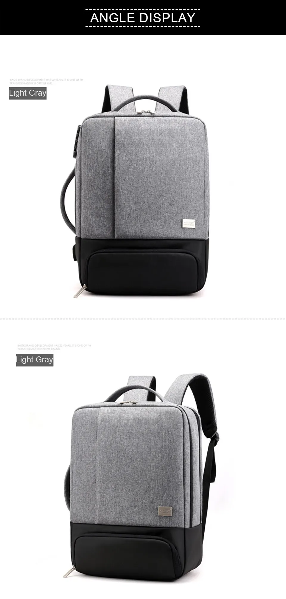 Mens Backpack Laptop Backpacks 17 Inch 15.6'' Anti Theft Male Business Bags Notebook Trip Back Pack Office Women Travel Bagpack (13)