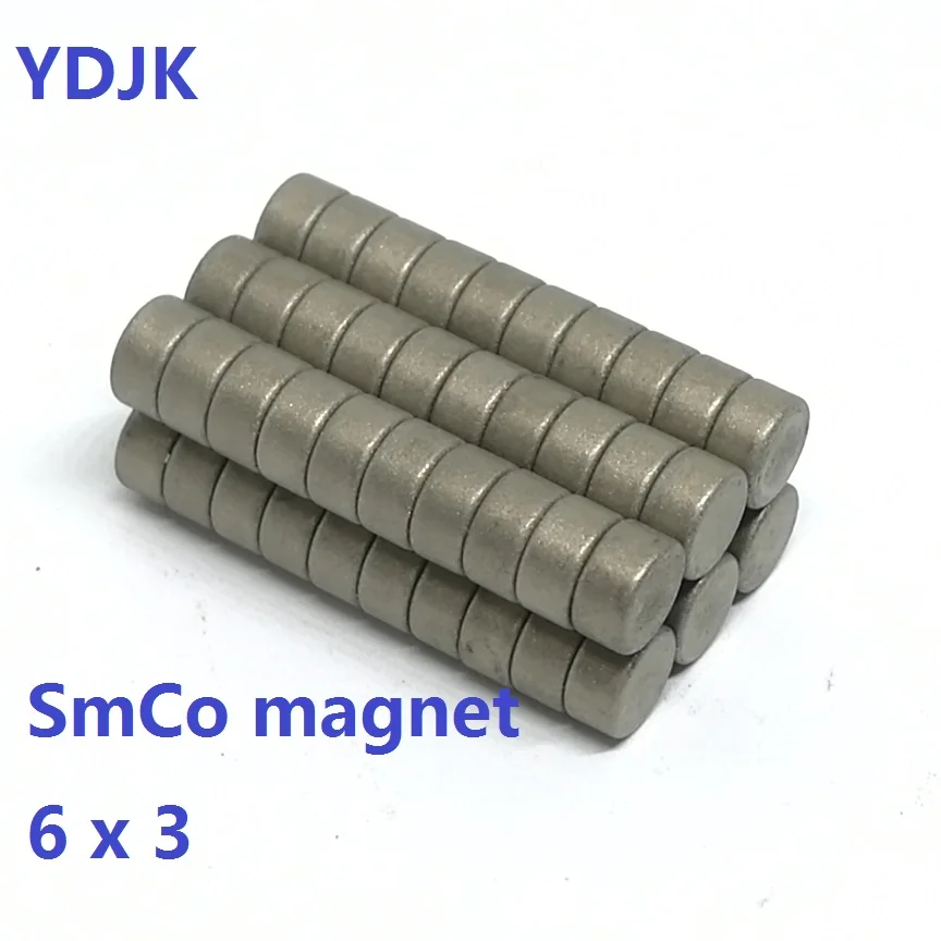 SmCo Magnets 10 20 50 100PCS/LOT SmCo Magnet 6*3 High Temperature Resistant 350 Degree Magnet 6x3