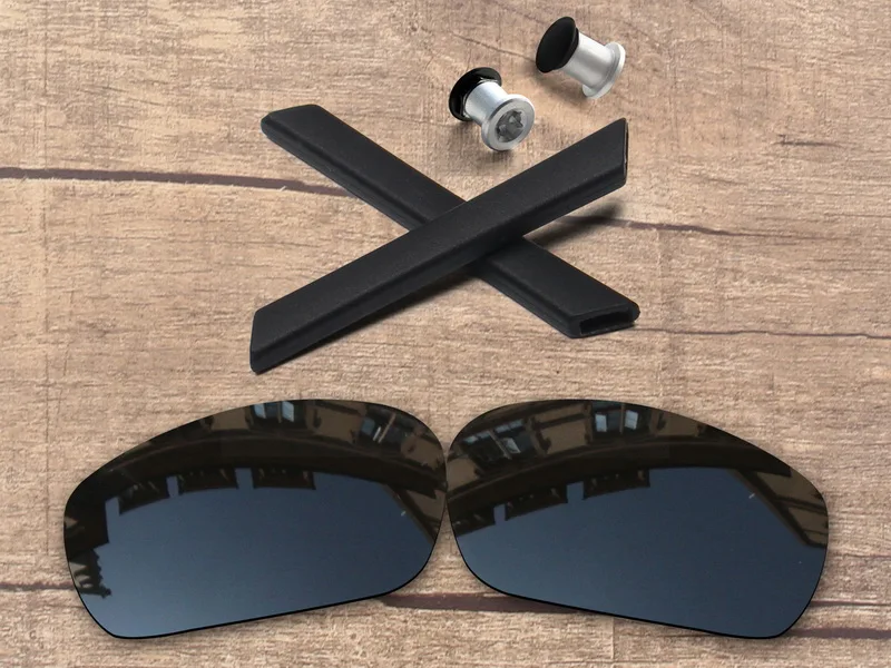 Stealth Black Vonxyz 20+ Цвет выбор Замена поляризованных линз и носки с ушками и черный болты для-Oakley Jawbone рамка - Цвет линз: Stealth Black