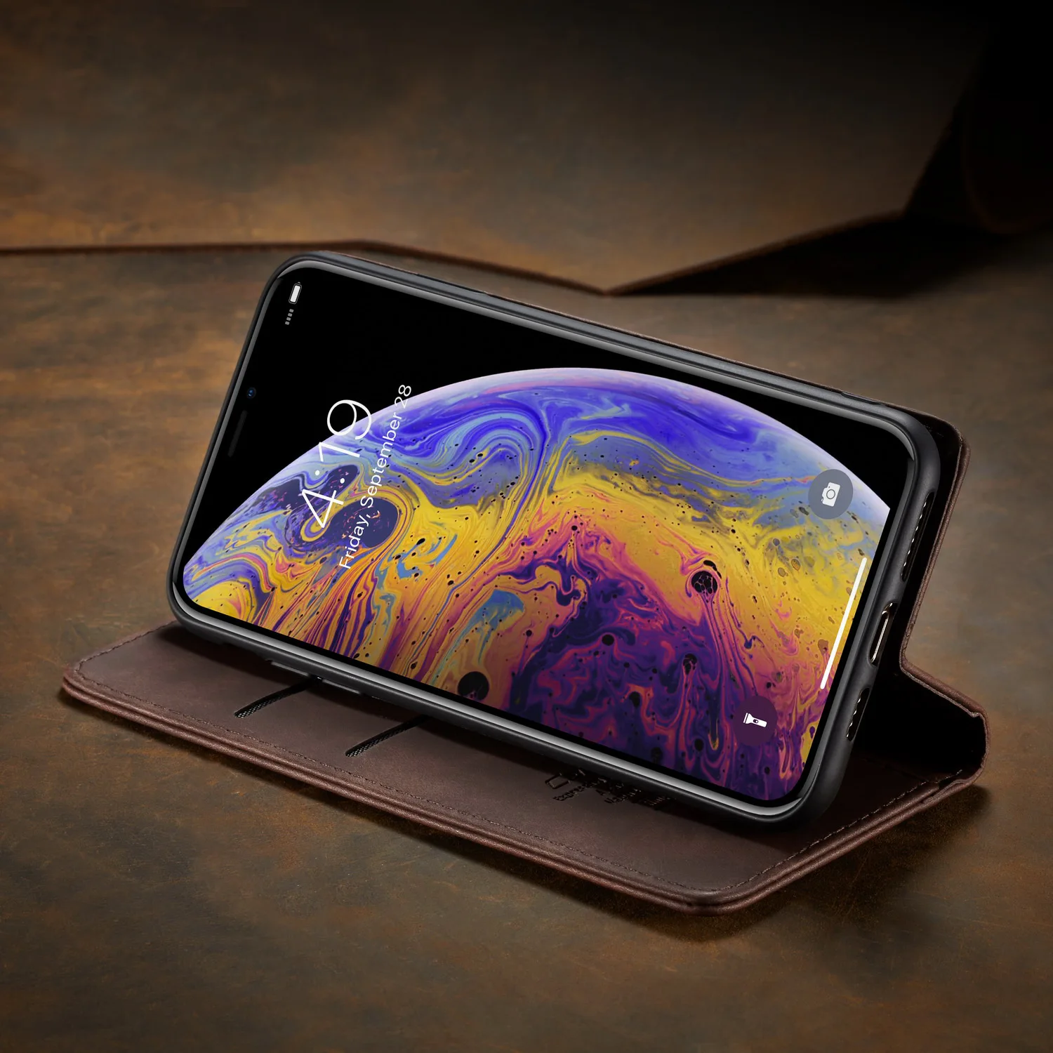 Подходит для IPhone Xs Max мобильный чехол для телефона кожаный Apple откидная крышка Pro Бизнес чехол для телефона MAX Plus чехол