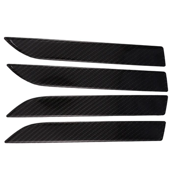

NEW-4 PCS New Carbon Fiber Car Outer Door Handle Cover Trim Fit for Tesla Model X