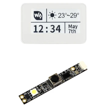 

Waveshare OV5648 5MP USB Camera 2592X1944 Resolution High Definition & Waveshare 2.13Inch Passive NFC-Powered E-Paper