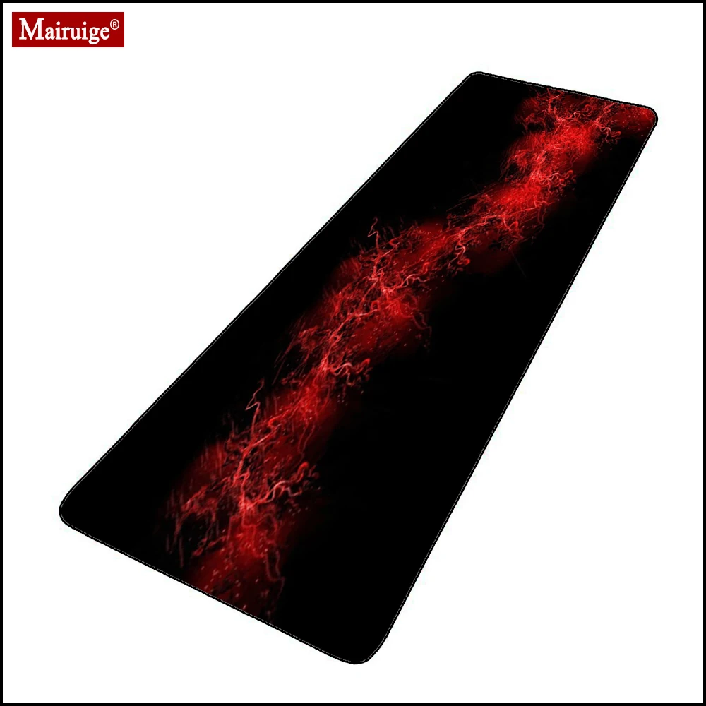 

Simple Black And Red Mouse Pad XXL Gamer Desk Mat Computer PC Large Gaming MousePad 90x40cm/80x30cm for Laptop Table Pads