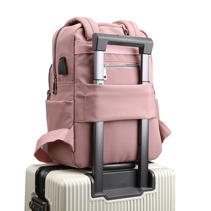 WENYUJH Нейлоновые женские школьные рюкзаки с защитой от кражи, USB зарядка, рюкзак, водонепроницаемый рюкзак, школьные сумки для девочек-подростков, дорожная сумка, Новинка