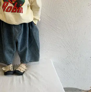 

2020 New Girls Boys Denim Pants Spring Fashion Kids Jean Pants 1-6t PO86