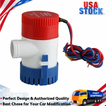 

12V 1100GPH Automatic Submersible Electric Boat Bilge Water Pump with Float Switch Electric Marine Bilge Sump Pump