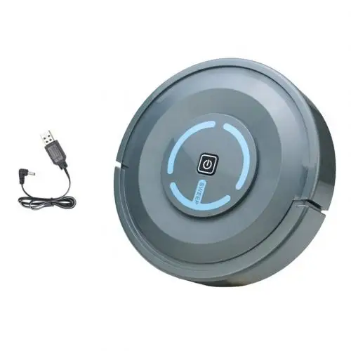 Black Rechargeable Портативный домашний эффективный автоматический умный пылесос с метлой, робот для уборки пола, бесшумный инструмент для удаления пыли - Цвет: Black Rechargeable