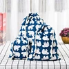 Cotton Linen Drawstring Bag Fabric Pouch Cute Cartoon Print Kids Travel Cloth Shoes Storage Bag Makeup Case Christmas Gift Bag 5