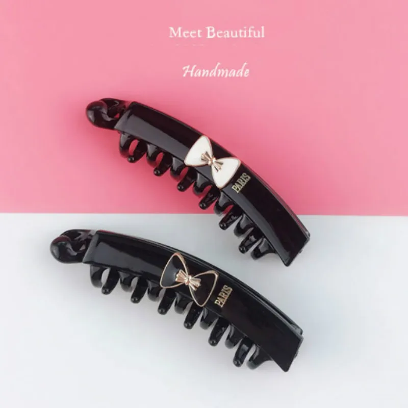 2pc elegant bow Korean Hair Claw Clips Hair Barrette Hairpin Crab for girls Women Hair