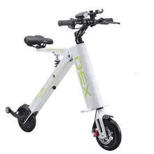 10 дюймовый двух колесный электрический скутер внедорожный Электрический велосипеды 300 Вт 36В складной светильник электрические велосипеды для взрослых