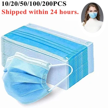 

Mask Anti-Pollution 3 Laye Mask dust protection Masks Disposable Face Masks Elastic Ear Loop Disposable Dust Filter