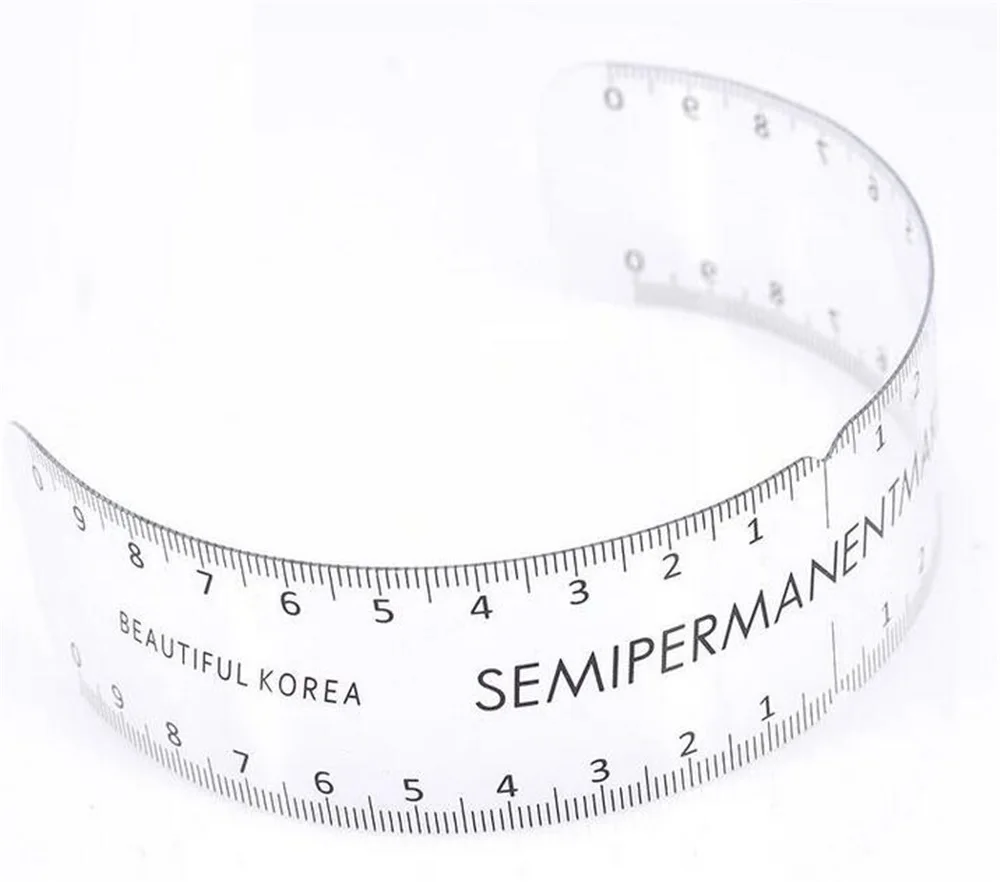 

1pcs Permanent Makeup Rectangle Eyebrow Ruler Measurement Plastic Tool Microblading Ruler Tattoo Accessories