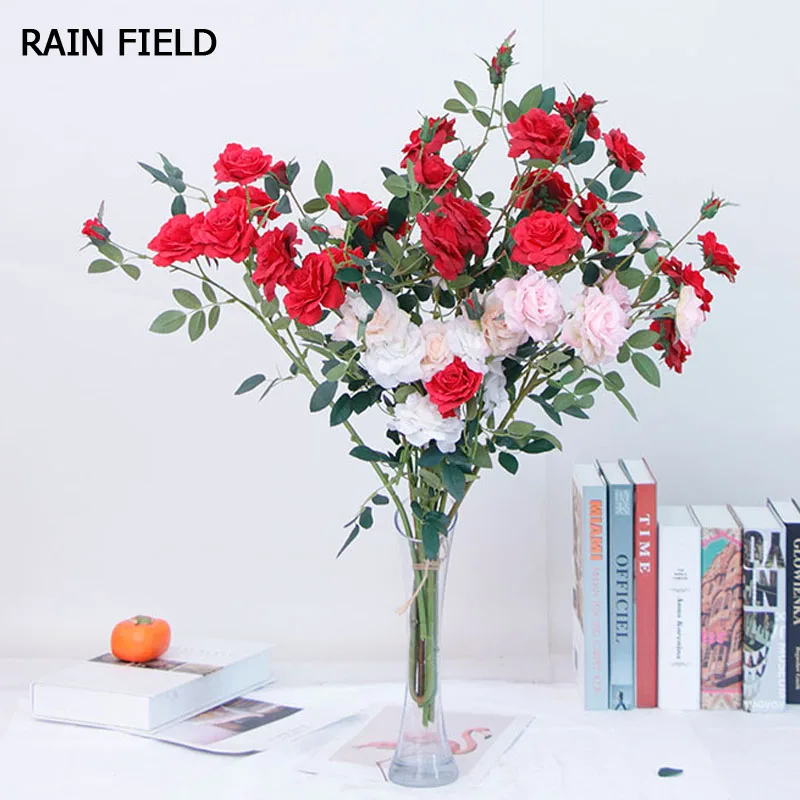 

Artificial Flower Rose Exquisite Fake Flower Wedding Home Living Room Party Decoration Flower Quality Artificial Eternal Rose