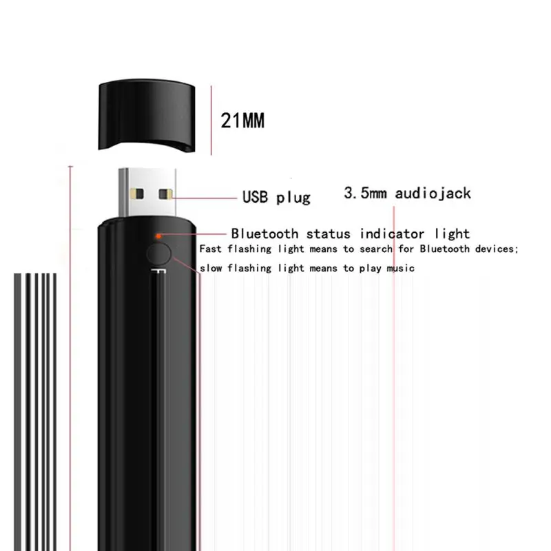 Мини Автомобильный Bluetooth fm-передатчик стерео USB Bluetooth приемник Fm модулятор беспроводной передатчик Встроенный микрофон Hands Free