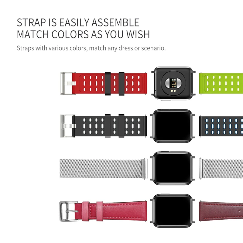  WATCH5 Smart Watch Bluetooth Blood Pressure Watch Heart Rate PPG ECG Clock Pedometer Activity Fitne - 33041069920
