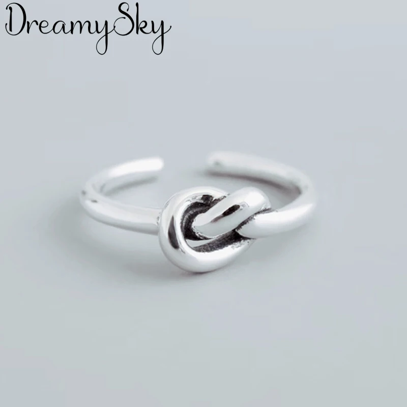 Женские открытые кольца DreamySky вечерние в стиле бохо сердечко серебряного цвета
