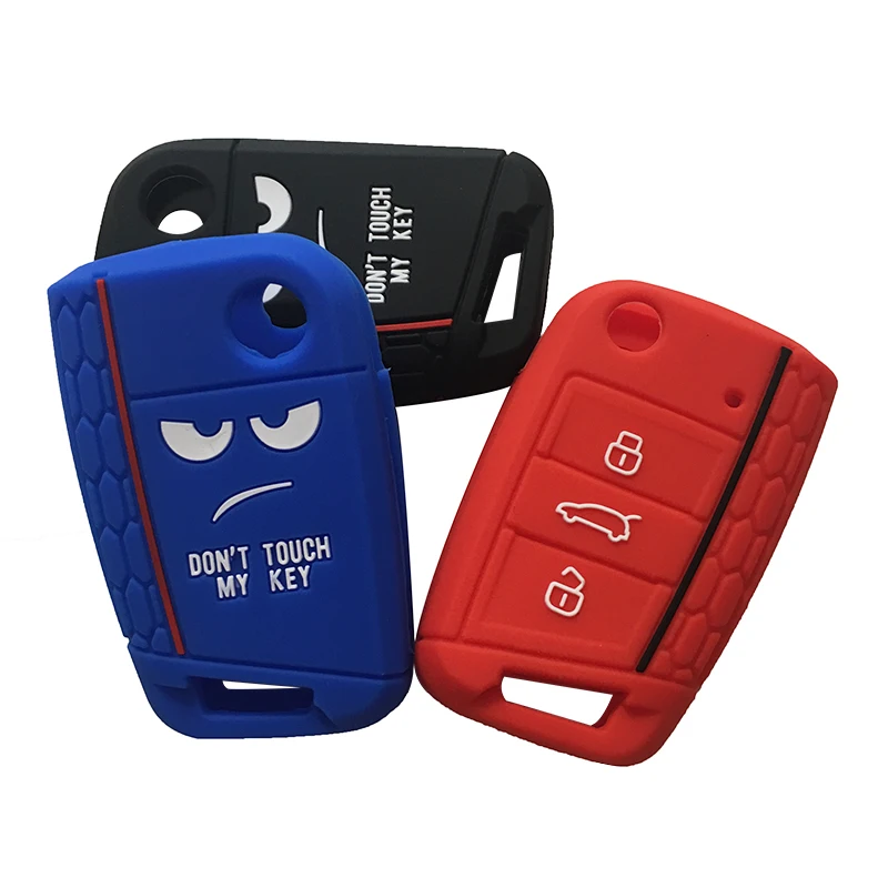 Чехол Don't Touch My Key для Skoda Octavia A7 2016 Superb Rapid VW Tiguan 2019 Golf7 MK7 Touran RS Seat Leon Command MK3|Футляр