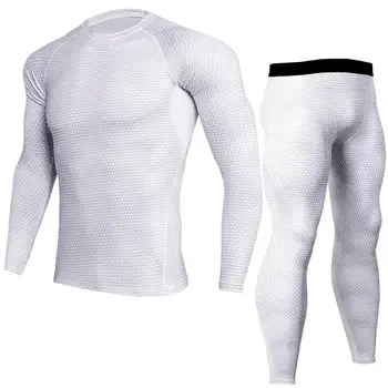 

Outdoor Winter Thermal Underwear Sets Men Quick Dry Anti-microbial Stretch Thermo Underwear Long Fitness Trainning Exercise Sets