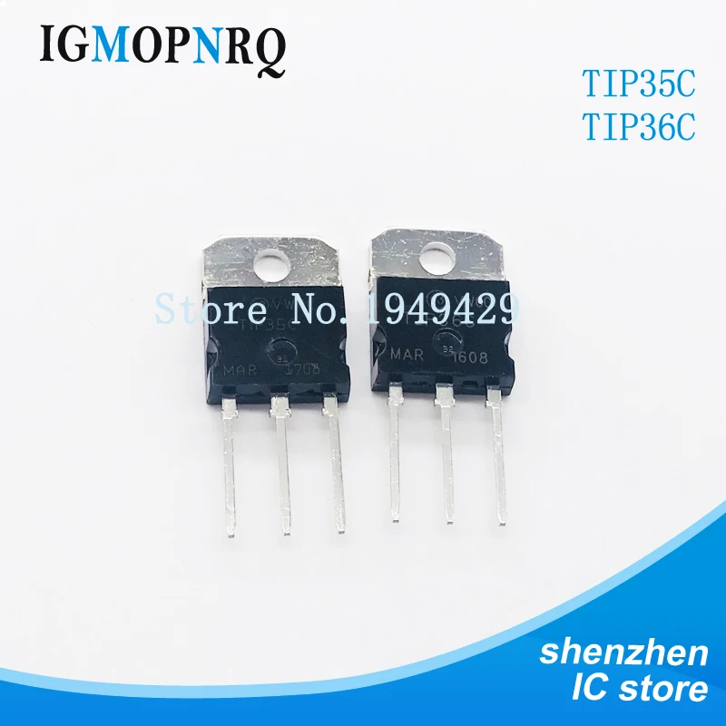 5 пар/10 шт. TIP36C TIP35C TIP36 TIP35 25A 100 В TO-3P Мощность ламповый усилитель IC