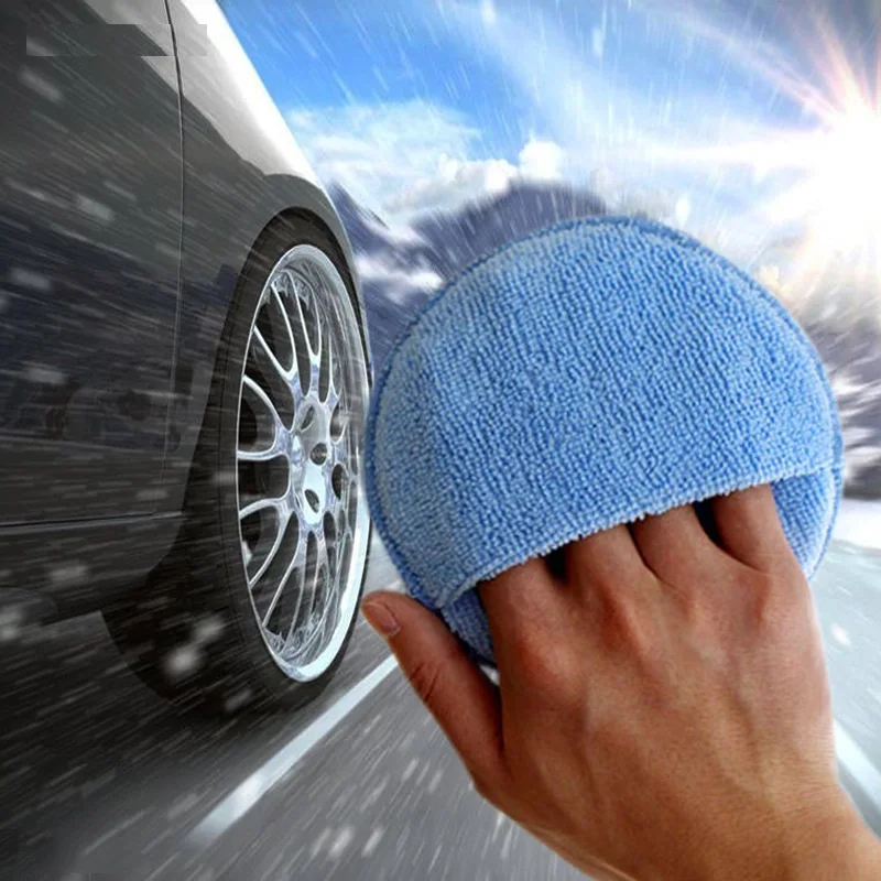 

Soft Microfiber Car Wax Applicator Pad Polishing Sponge for Apply Remove Wax Auto