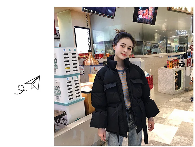 Winter Cotton-padded Clothes Online Celebrity Students Short down Jacket CHIC Women's College Style Thick Loose Cotton Coat