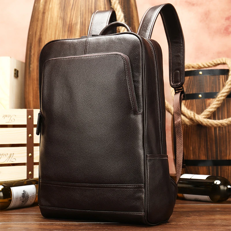 Luufan Eenvoudig Ontwerp Exlarge Grootte Schooltas 100% Echt Leer Laptop Bagpack Voor Kantoor Man HET Werknemer 17 \PC bagpack Koeienhuid Luufan Eenvoudig Ontwerp Exlarge Grootte Schooltas 100% Echt Leer Laptop Bagpack Voor Kantoor Man HET Werknemer 17 \PC bagpack Koeienhuid