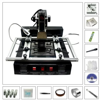 Cheap M770 BGA Rework Stations Soldering Machine Iron Heat Gun Welding Station With Silver Tape Solder Ball Reballing Stencil 184 Kit