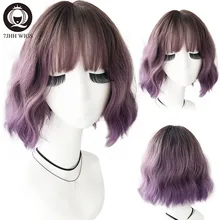 7jhh Vyushiesya Lolita Parik S Chelkoj Dlya Pariki Zhenshin Glubokaya Volna Korotkie Volosy Omber Oranzhevyj Chernyj Sinteticheskij Termostojkij Kosplej Bob Pariki Kupit Nedorogo V Internet Magazine S Dostavkoj Sravnenie Cen Harakteristiki Foto