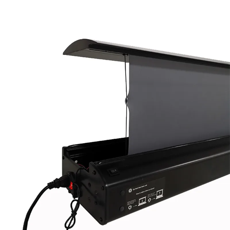 MIVISION HDTV Format Motorized Electric ALR Floor Rising Projection Screen for Ultra Short Throw Projector UST Anti-Light