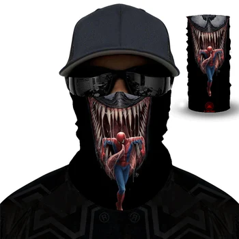 

Movie Venom Anime Hoodie Skull Seamless Balaclava Magic Scarf Heaewear Outdoor Sports Bandanas Cycling Hiking Mask Neck Gaiter