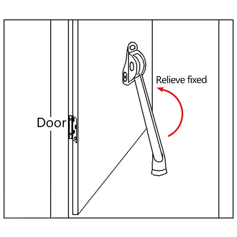 Door Stop Kick Down Home Doorstop Door Mounted Stopper Gate Guard Protector durable Movable Door Stopper