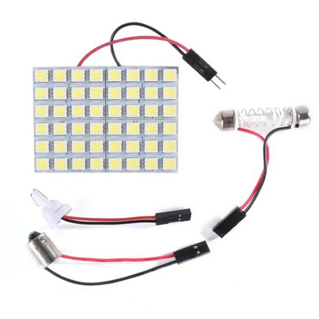 Ксеноновый белый 48-SMD 5050 светодиодный свет панели для автомобиля/купола/ножной зоны/багажника грузового света