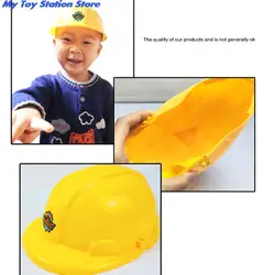 Yellow Simulation Safety Helmet Pretend Role Play Hat Toy Construction Funny Gadgets Creative Kids Children Gift New