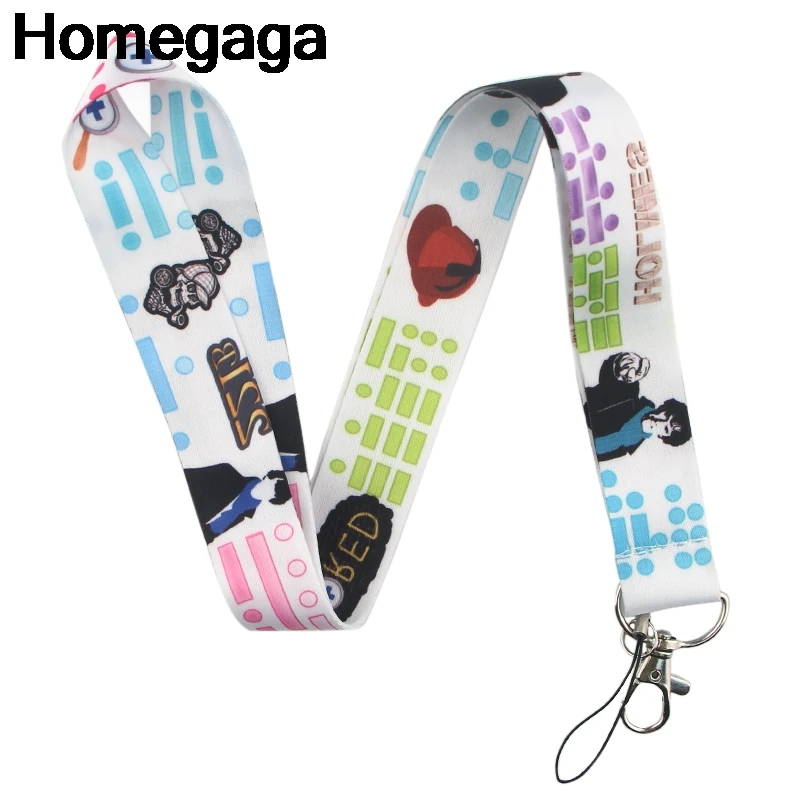 Homegaga Sherlock Morse code Tags Strap Neck Lanyards for key ID Card Pass Gym Mobile Phone USB badge holder DIY Hang Rope D2286