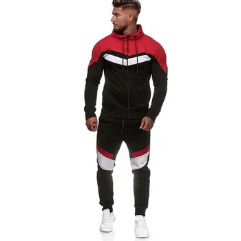 

Casual tracksuit Set Men Fashion 2019 Jogger Sports Sportswear Suits Spring Autumn Two Pieces Hoodies Pants Set Male Sweat Suit