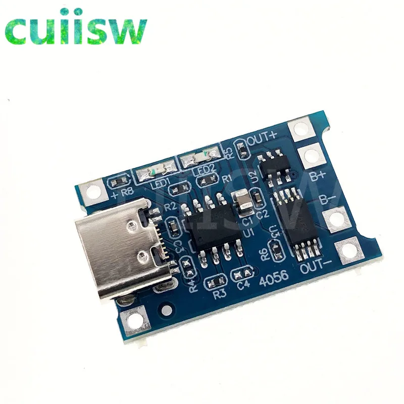 Тип-c/Micro USB 5V 1A Mini 18650 TP4056 модуль зарядного устройства для литиевых батарей зарядная плата с защитой двойные функции li-ion - Цвет: 18650 type-c