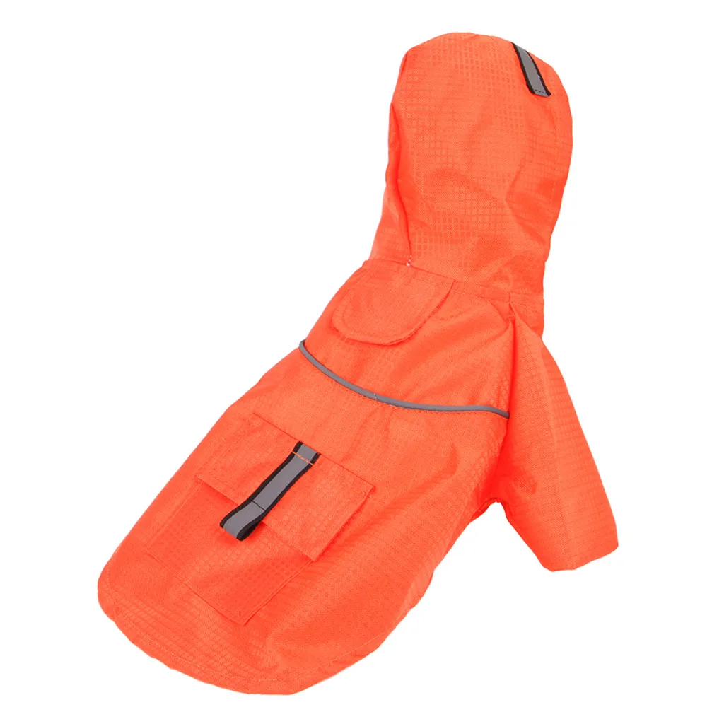 best selling products Pet Waterproof Raincoat Jacket Reflective Stripes For Large And Medium Dog support dropshipping