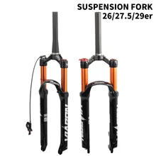 

MTB Bike Fork Solo Air Bicycle Front Suspension 26/27.5/29 Inch Straight/Tapered Tube Manual/Remote Lockout Magnesium