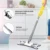Швабра для ручной стирки с плоским полом, легко нажимаемая микрофибра, сменная накладка для дома, кухни, ламинат из цельного дерева