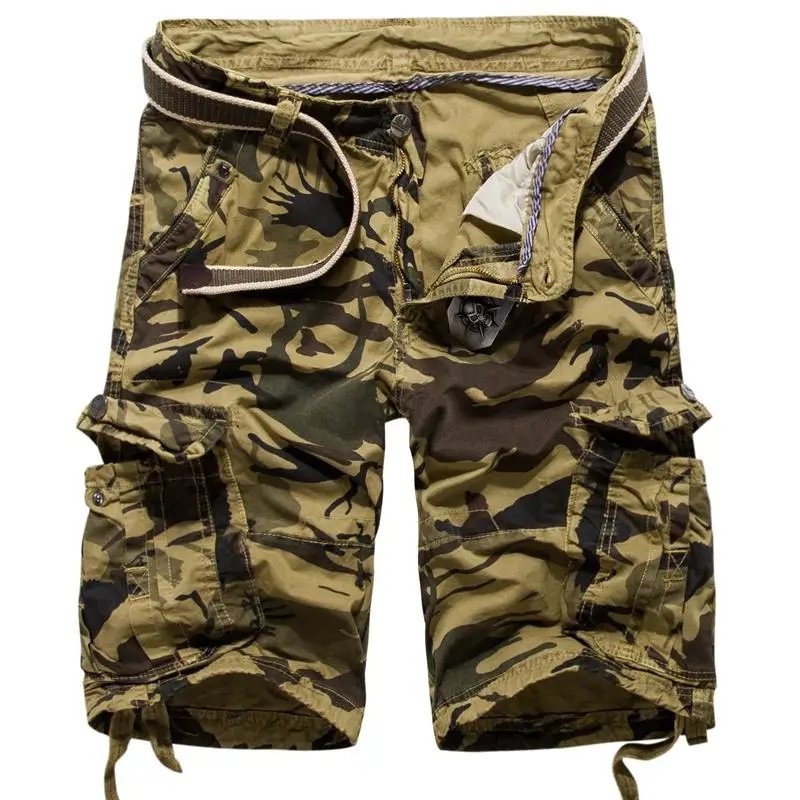 Хорошие летние новые мужские модные хлопковые модные камуфляжные рабочие шорты пляжные шорты/мужские повседневные камуфляжные шорты